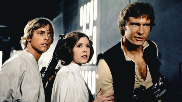 Luke, Leia and Han from "Star Wars"